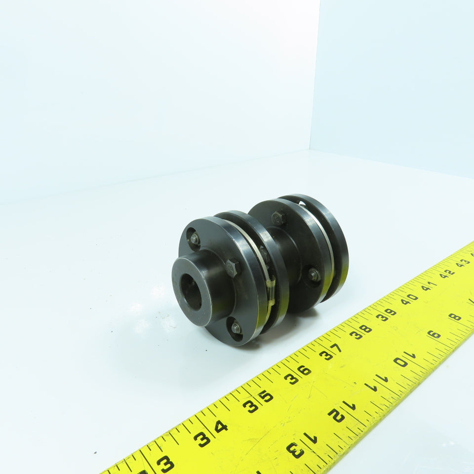 19mm x 19mm Flexible Steel Disc Shaft Coupling 96mm OAL