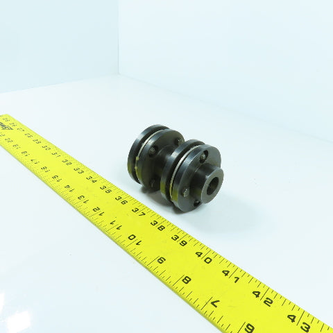 19mm x 19mm Flexible Steel Disc Shaft Coupling 96mm OAL