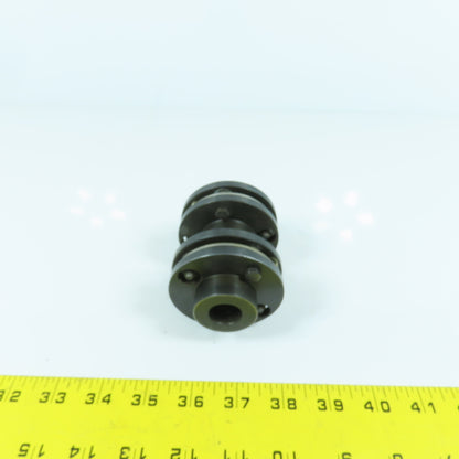 19mm x 19mm Flexible Steel Disc Shaft Coupling 96mm OAL