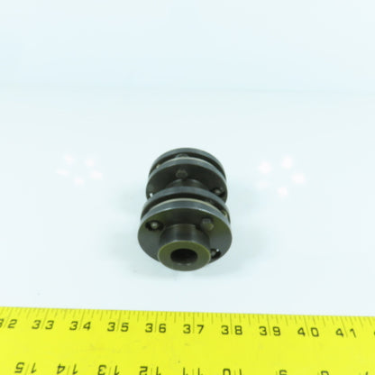 19mm x 19mm Flexible Steel Disc Shaft Coupling 96mm OAL