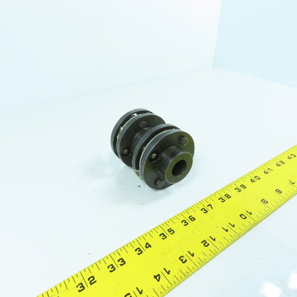 19mm x 19mm Flexible Steel Disc Shaft Coupling 96mm OAL