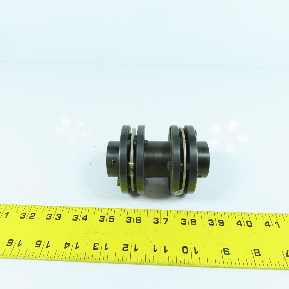 19mm x 19mm Flexible Steel Disc Shaft Coupling 96mm OAL