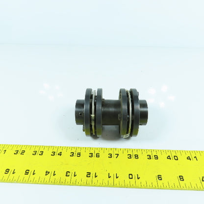 19mm x 19mm Flexible Steel Disc Shaft Coupling 96mm OAL