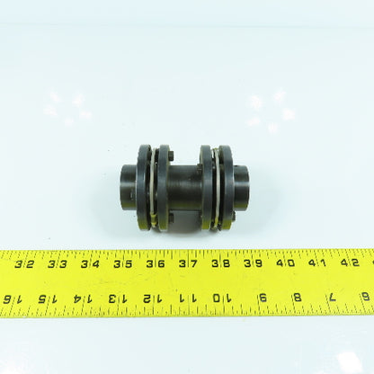 19mm x 19mm Flexible Steel Disc Shaft Coupling 96mm OAL