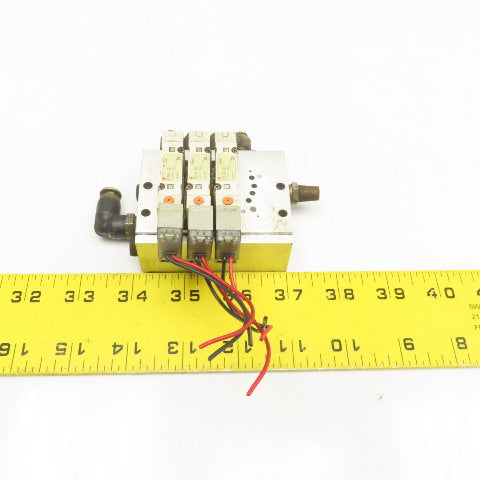 SMC SY3140-5GZ Pneumatic Solenoid Valve Bank 24VDC