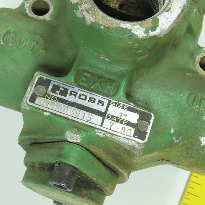 Ross 2773A6915 Pneumatic Solenoid Control Valve 1" NPT 6VDC Coil
