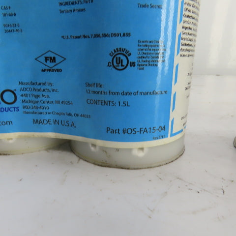 Millennium OS-FA15-04 One Step Foamable Insulation Adhesive 1.5L Lot Of 4 Sets