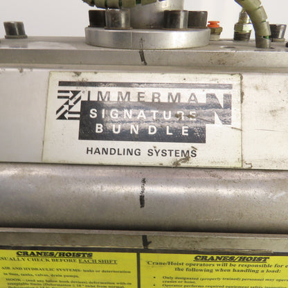 Ingersoll Rand Zimmerman SBH Signature Log Bundle Handler Pivot Controls