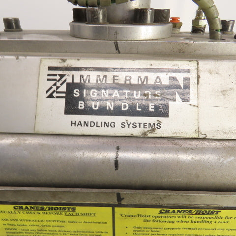 Ingersoll Rand Zimmerman SBH Signature Log Bundle Handler Pivot Controls