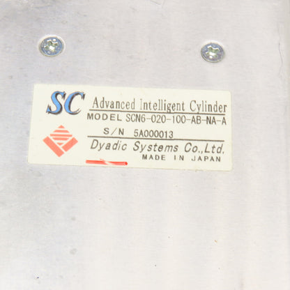 Dyadic Systems SCN6-020-100-AB-NA-A Advanced Intelligent Cylinder Servo Actuator