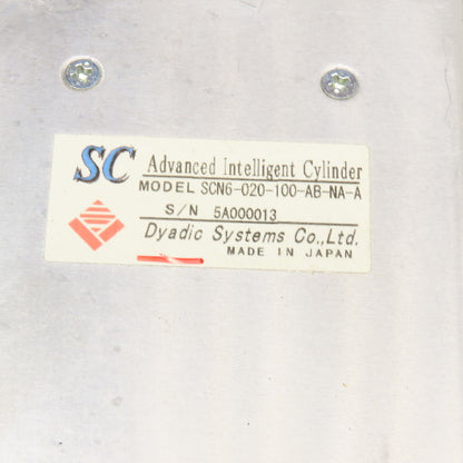 Dyadic Systems SCN6-020-100-AB-NA-A Advanced Intelligent Cylinder Servo Actuator