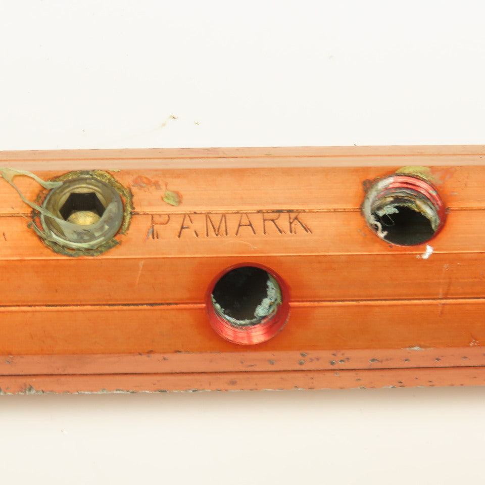 Pamark 16 Port Pneumatic Bar Manifold Aluminum Red 18-1/2" OAL 1/4" NPT