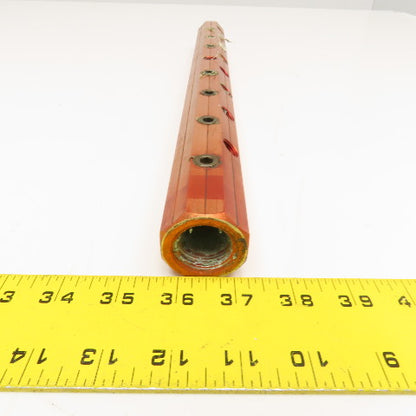 Pamark 16 Port Pneumatic Bar Manifold Aluminum Red 18-1/2" OAL 1/4" NPT
