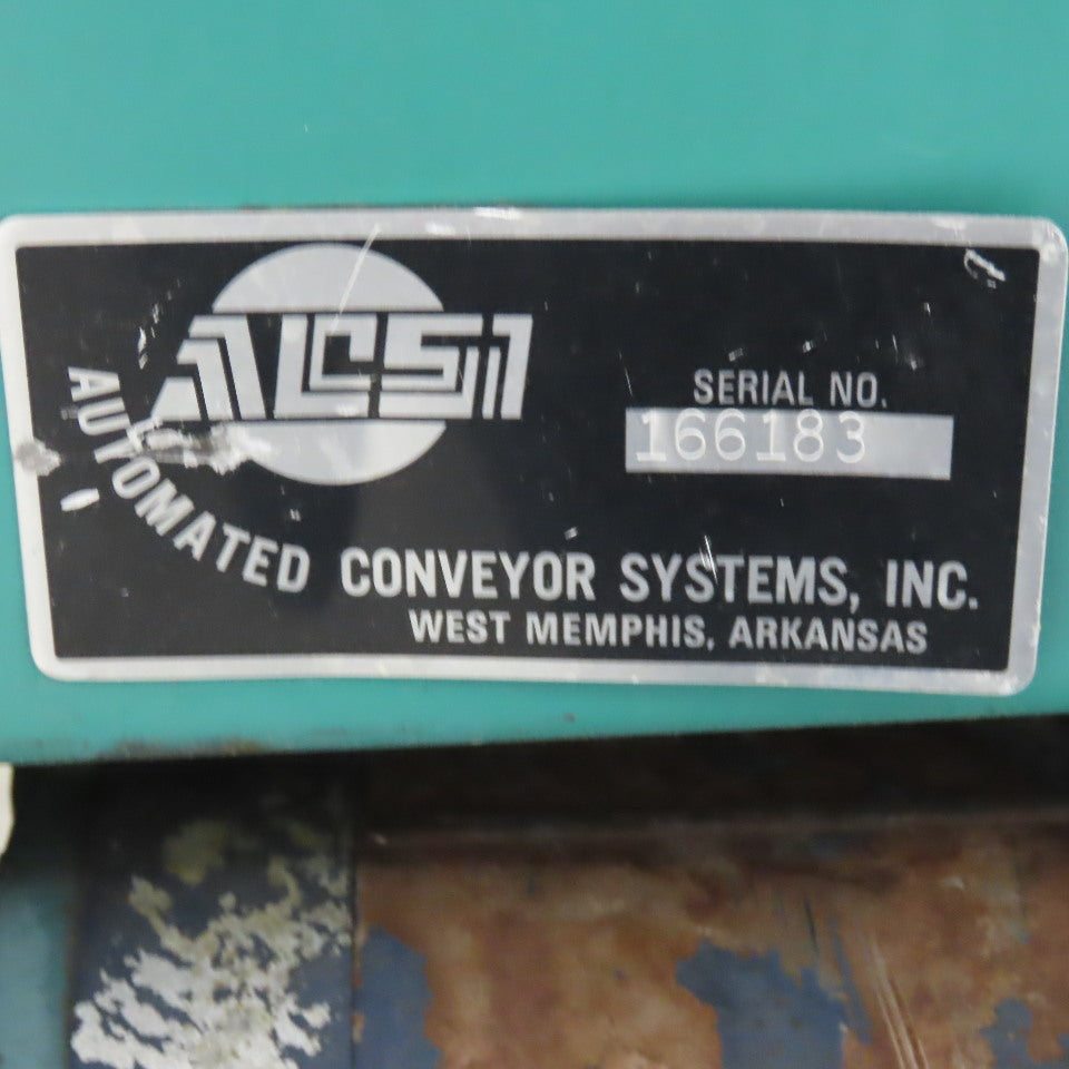 ACS 17-1/2" x 82" Slide Bed Belt Variable Speed Conveyor 115V 1Ph 6-30FPM