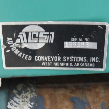 ACS 17-1/2" x 82" Slide Bed Belt Variable Speed Conveyor 115V 1Ph 6-30FPM