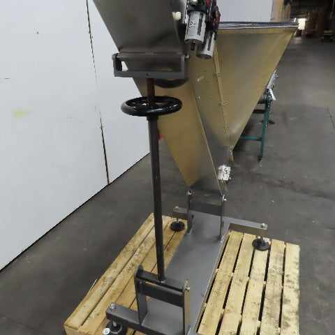 Kaps-All FS-BX 8" x 84" Belt Hopper Bulk Parts Pneumatic Elevator Conveyor