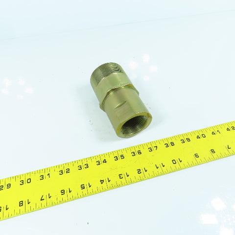 2" BSPP Male x 1-1/4" NPT Female Inline Reducing Check Valve