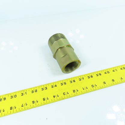 2" BSPP Male x 1-1/4" NPT Female Inline Reducing Check Valve