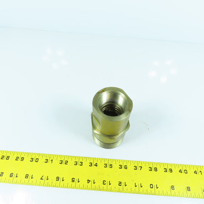 2" BSPP Male x 1-1/4" NPT Female Inline Reducing Check Valve