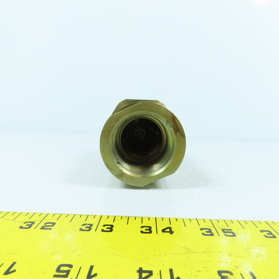 2" BSPP Male x 1-1/4" NPT Female Inline Reducing Check Valve