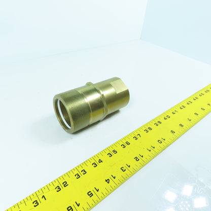 2" BSPP Male x 1-1/4" NPT Female Inline Reducing Check Valve