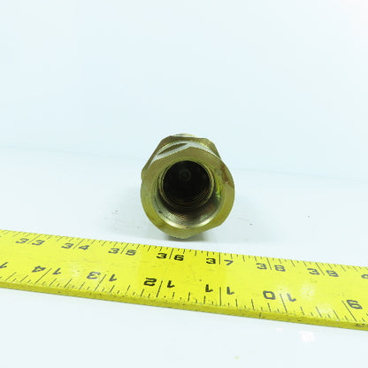 2" BSPP Male x 1-1/4" NPT Female Inline Reducing Check Valve