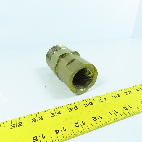 2" BSPP Male x 1-1/4" NPT Female Inline Reducing Check Valve