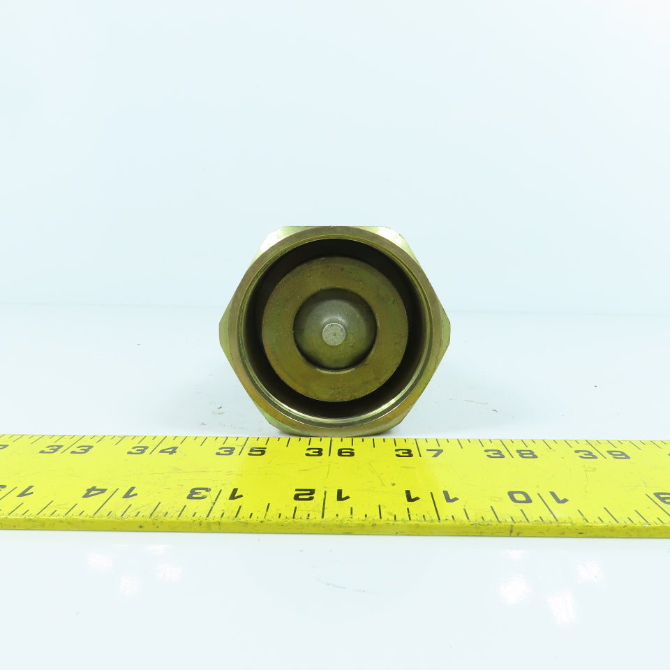 2" BSPP Female Swivel x 1-1/4" NPT Female Inline Reducing Check Valve