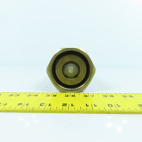 2" BSPP Female Swivel x 1-1/4" NPT Female Inline Reducing Check Valve