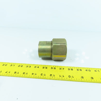 2" BSPP Female Swivel x 1-1/4" NPT Female Inline Reducing Check Valve