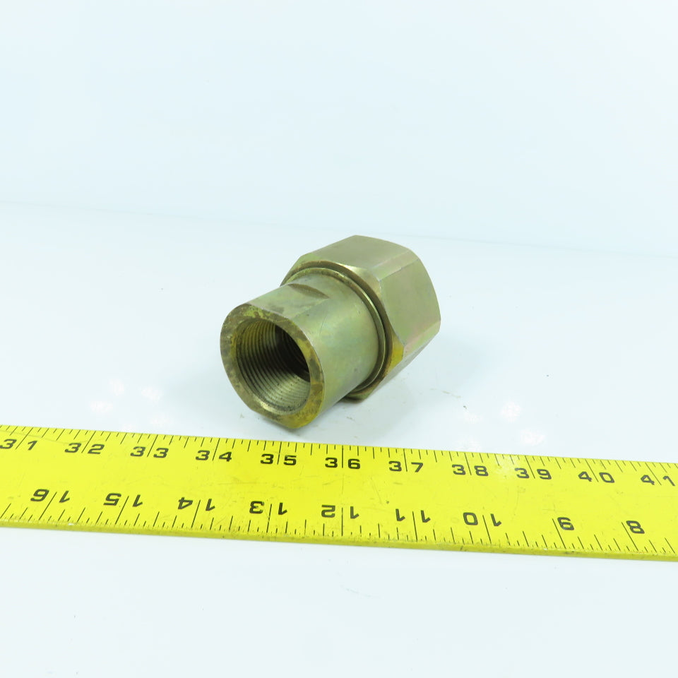 2" BSPP Female Swivel x 1-1/4" NPT Female Inline Reducing Check Valve