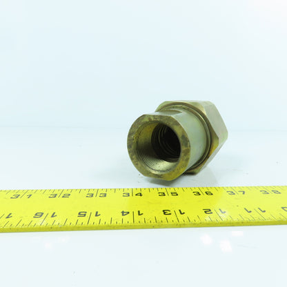 2" BSPP Female Swivel x 1-1/4" NPT Female Inline Reducing Check Valve