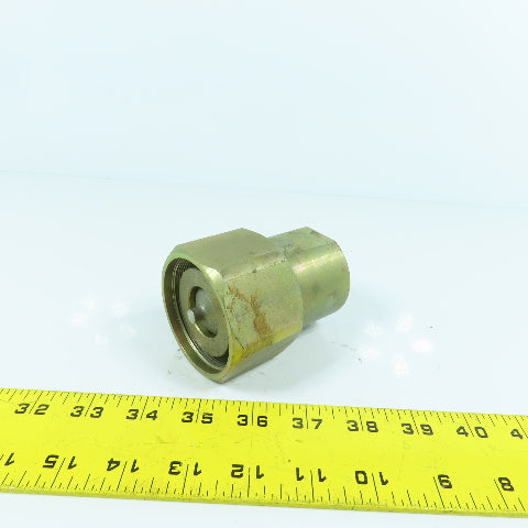 2" BSPP Female Swivel x 1-1/4" NPT Female Inline Reducing Check Valve
