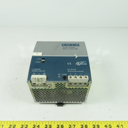 SOLA SDN 10-24-100 Power Supply 115/230VAC 24VDC 10A