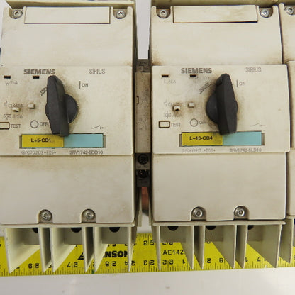 Siemens 3RV1742-5LD10 3RV1742-5DD10 Busbar Mounted Motor Circuit Breaker Assy.