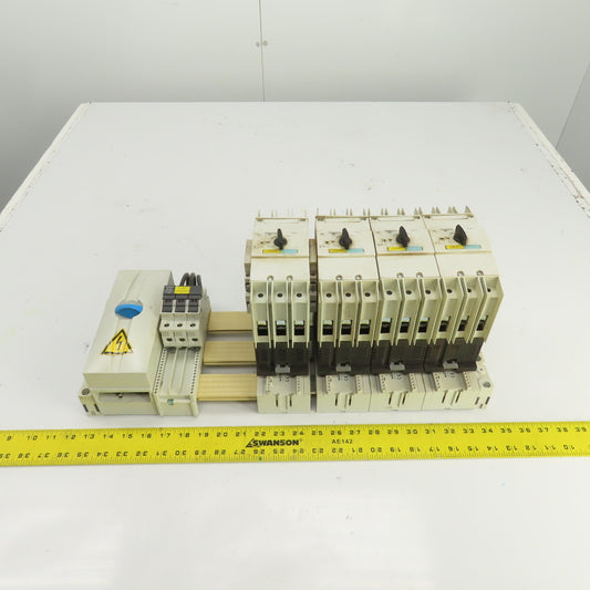 Siemens 3RV1742-5LD10 3RV1742-5DD10 Busbar Mounted Motor Circuit Breaker Assy.