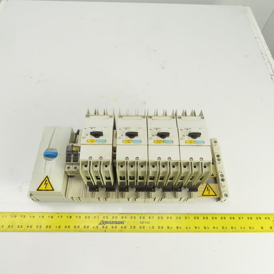 Siemens 3RV1742-5DD10 3RV1742-5LD10 Busbar Mounted Motor Circuit Breaker Assy.