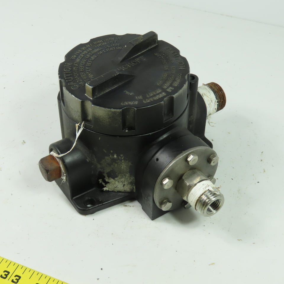 Ashcroft B 750S X06 Explosion Proof Pressure Switch 15A 125/250VAC Range 100PSI