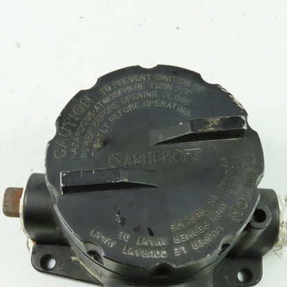 Ashcroft B 750S X06 Explosion Proof Pressure Switch 15A 125/250VAC Range 100PSI