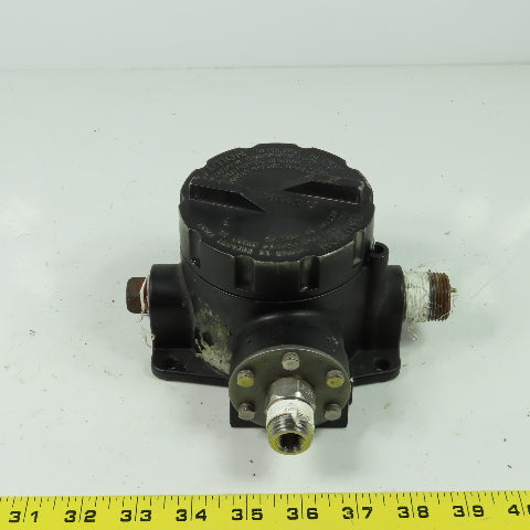 Ashcroft B 750S X06 Explosion Proof Pressure Switch 15A 125/250VAC Range 100PSI