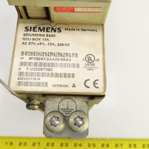 Siemens 6FC5357-0BB33-0AA0 Sinumerik 840D 6FC5247-0AA00-0AA3 Drive Unit