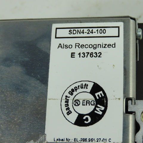 Sola SDN 4-24-100 Power Supply 115-230VAC 24VDC 4A
