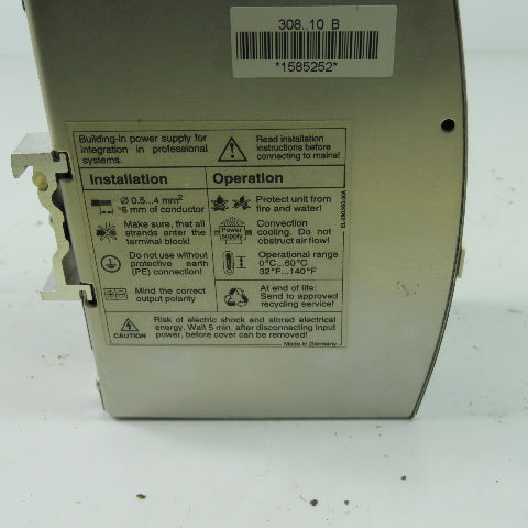 Sola SDN 4-24-100 Power Supply 115-230VAC 24VDC 4A