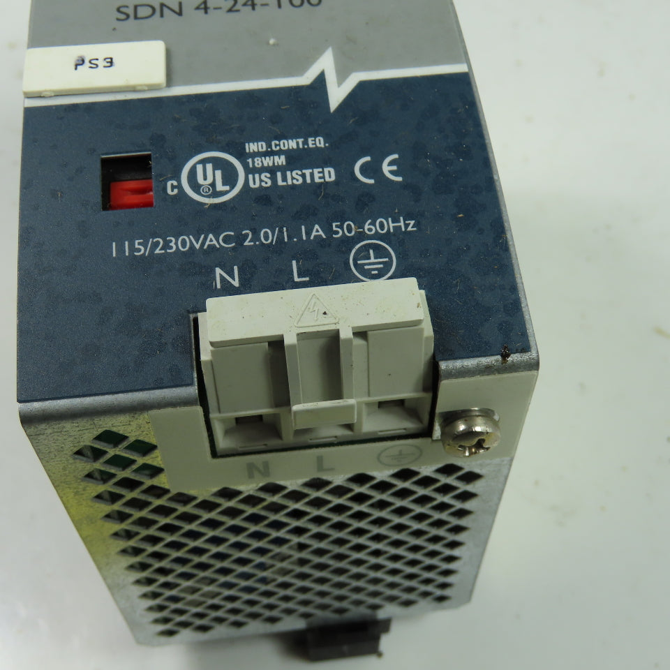 Sola SDN 4-24-100 Power Supply 115-230VAC 24VDC 4A