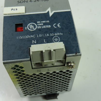 Sola SDN 4-24-100 Power Supply 115-230VAC 24VDC 4A