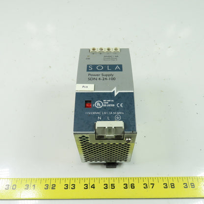 Sola SDN 4-24-100 Power Supply 115-230VAC 24VDC 4A