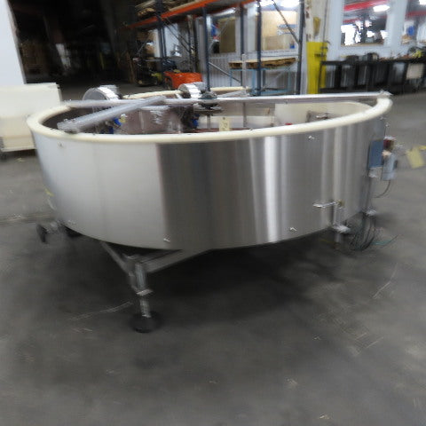 Rotating Bottle Upright Unscrambling Conveyor Turntable 65" Bowl 1Ph & 3Ph