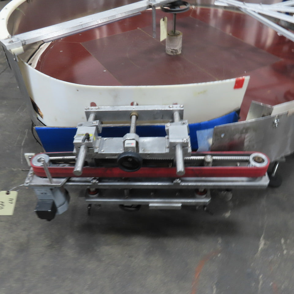 Rotating Bottle Upright Unscrambling Conveyor Turntable 65" Bowl 1Ph & 3Ph