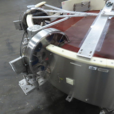 Rotating Bottle Upright Unscrambling Conveyor Turntable 65" Bowl 1Ph & 3Ph