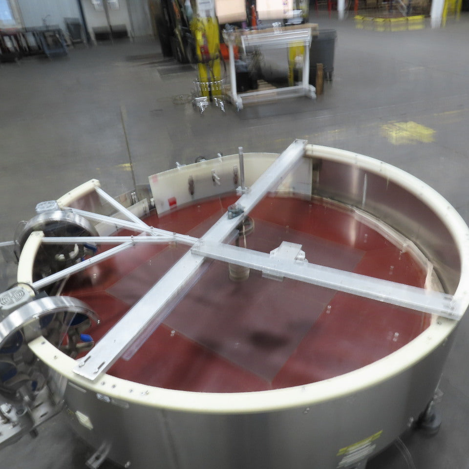 Rotating Bottle Upright Unscrambling Conveyor Turntable 65" Bowl 1Ph & 3Ph